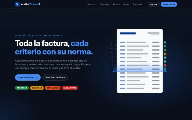 Portada de AuditorTécnicoIA