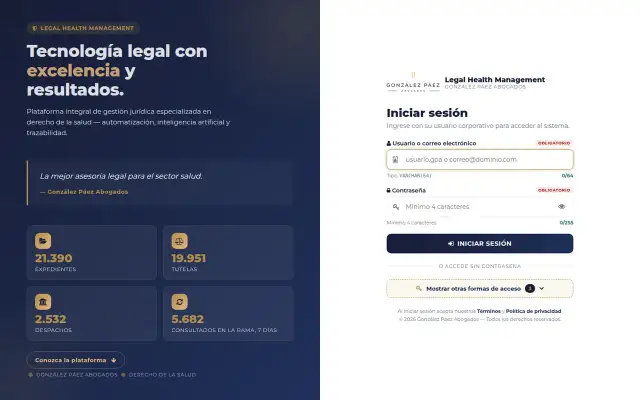 Portada de Legal Health Management