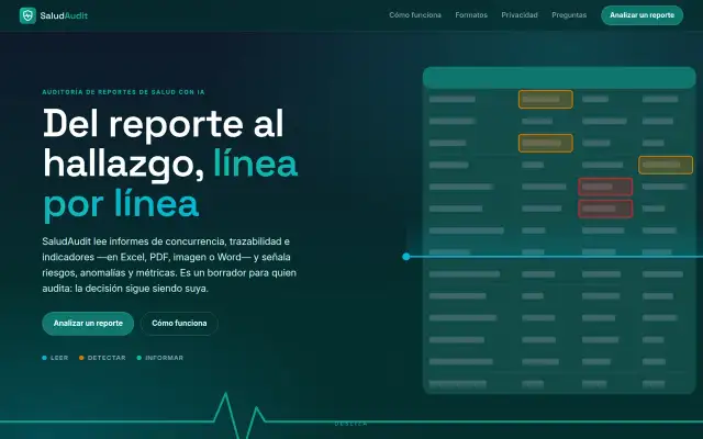 Portada de SaludAudit